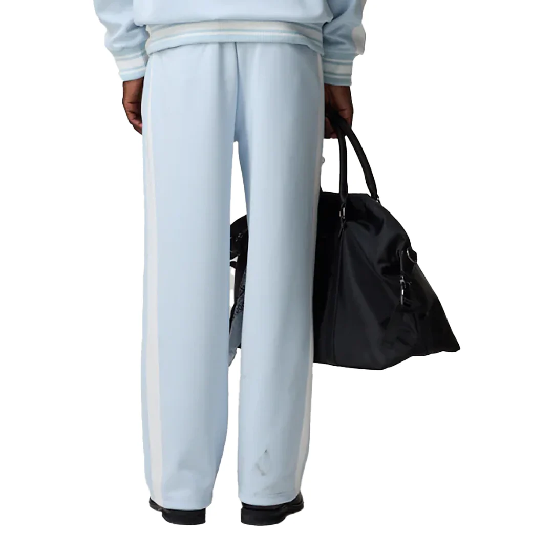 PIN TUCK TRACK PANT BLUE/OFF WHITE - Image 2