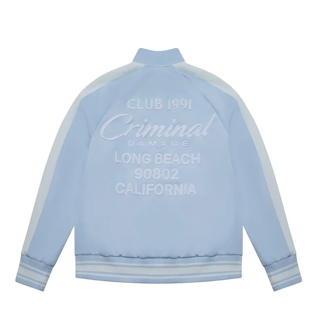 PIN TUCK TRACK TOP BLUE/OFF WHITE - Image 4