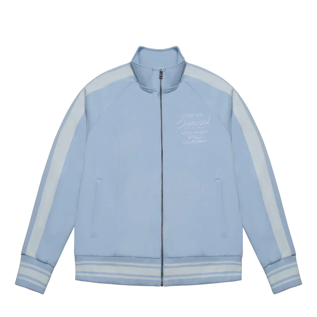PIN TUCK TRACK TOP BLUE/OFF WHITE - Image 5