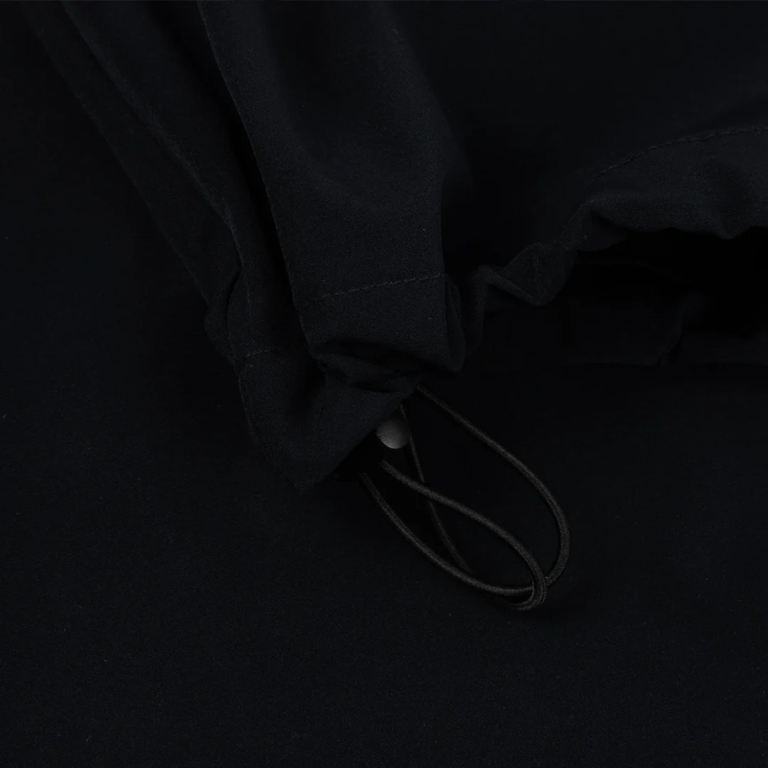 PLEATED NYLON PANTS BLACK - Image 3