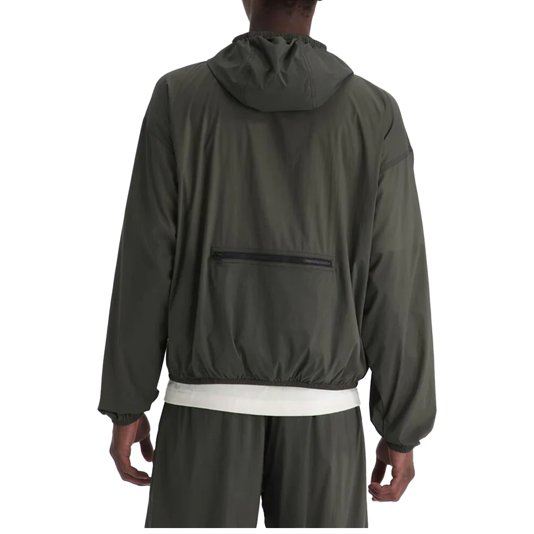 RED BOX PACKABLE HOODED WIND JACKET TAUPE GREEN - Image 2