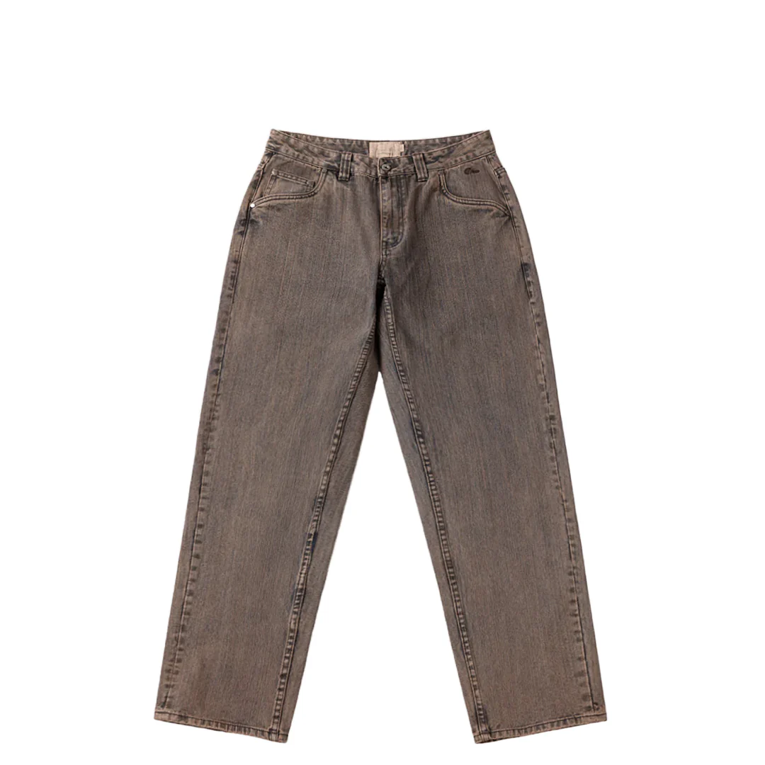 RELAXED DENIM PANTS PREMIUM BROWN