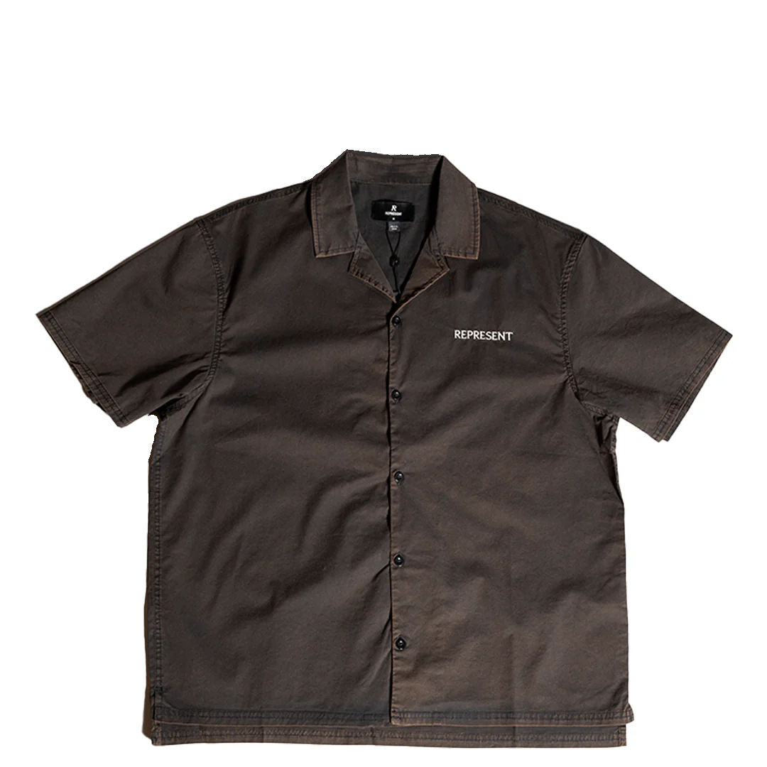 SERIF SHIRT BURNT BLACK