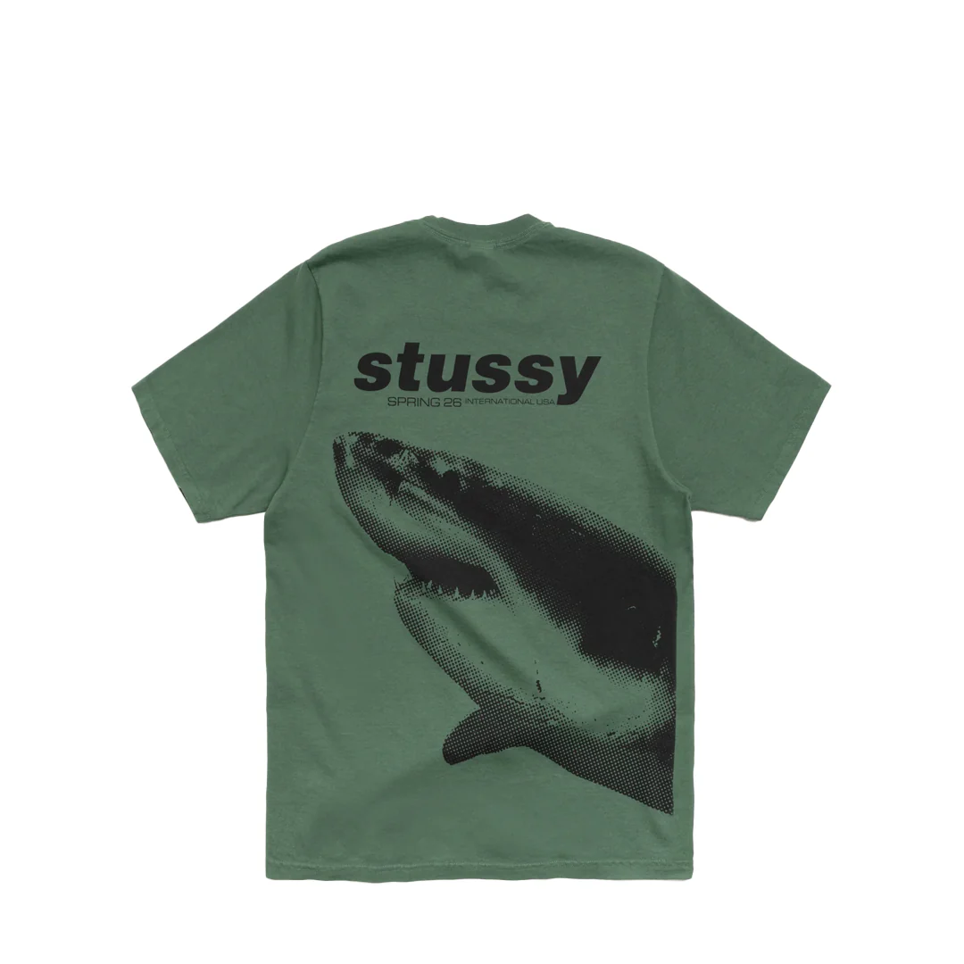 SHARK PIGMENT DYED T-SHIRT PINE - Image 2