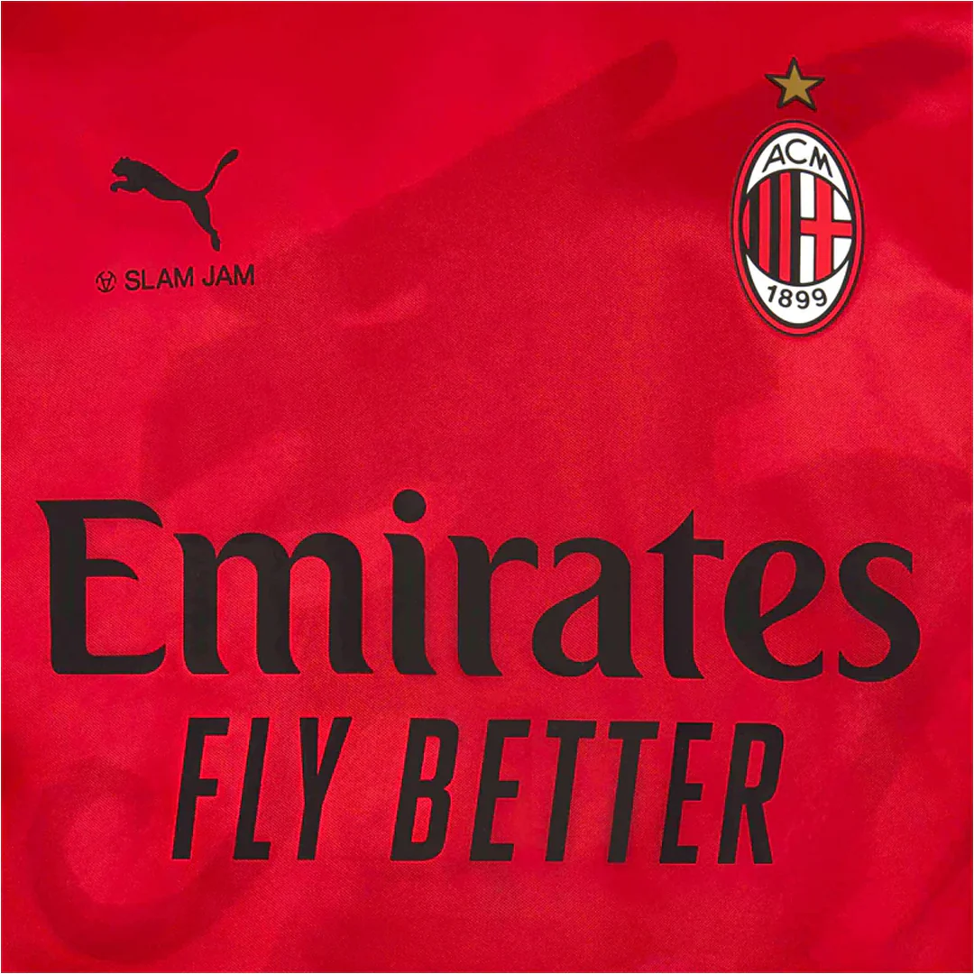SLAM JAM + AC MILAN 4TH KIT LIMITED EDITION LS JERSEY "FOR ALL TIME RED" - Image 4