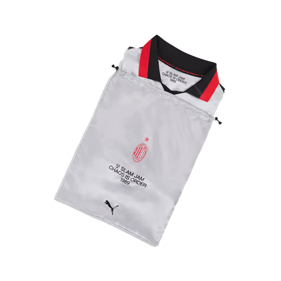 SLAM JAM + AC MILAN 4TH KIT LIMITED EDITION LS JERSEY SILVER MIST - Image 5