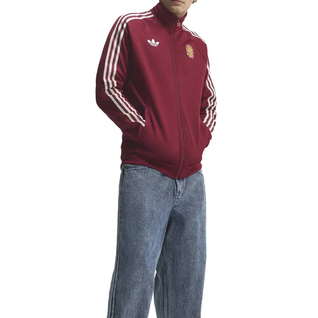 SPAIN ORIGINALS TRACK TOP BURGUNDY - Image 2
