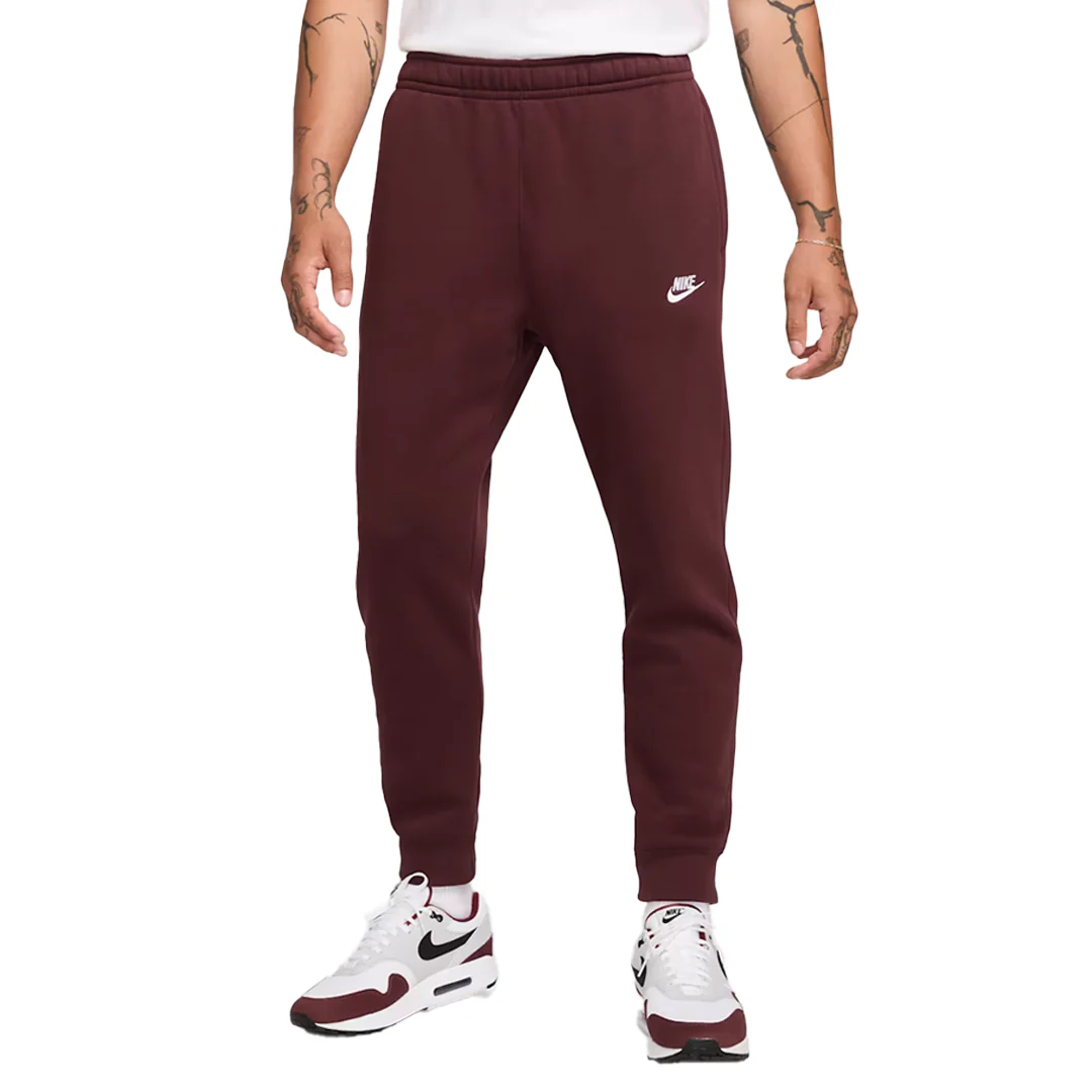 SPORTSWEAR CLUB FLEECE PANTS BURGUNDY