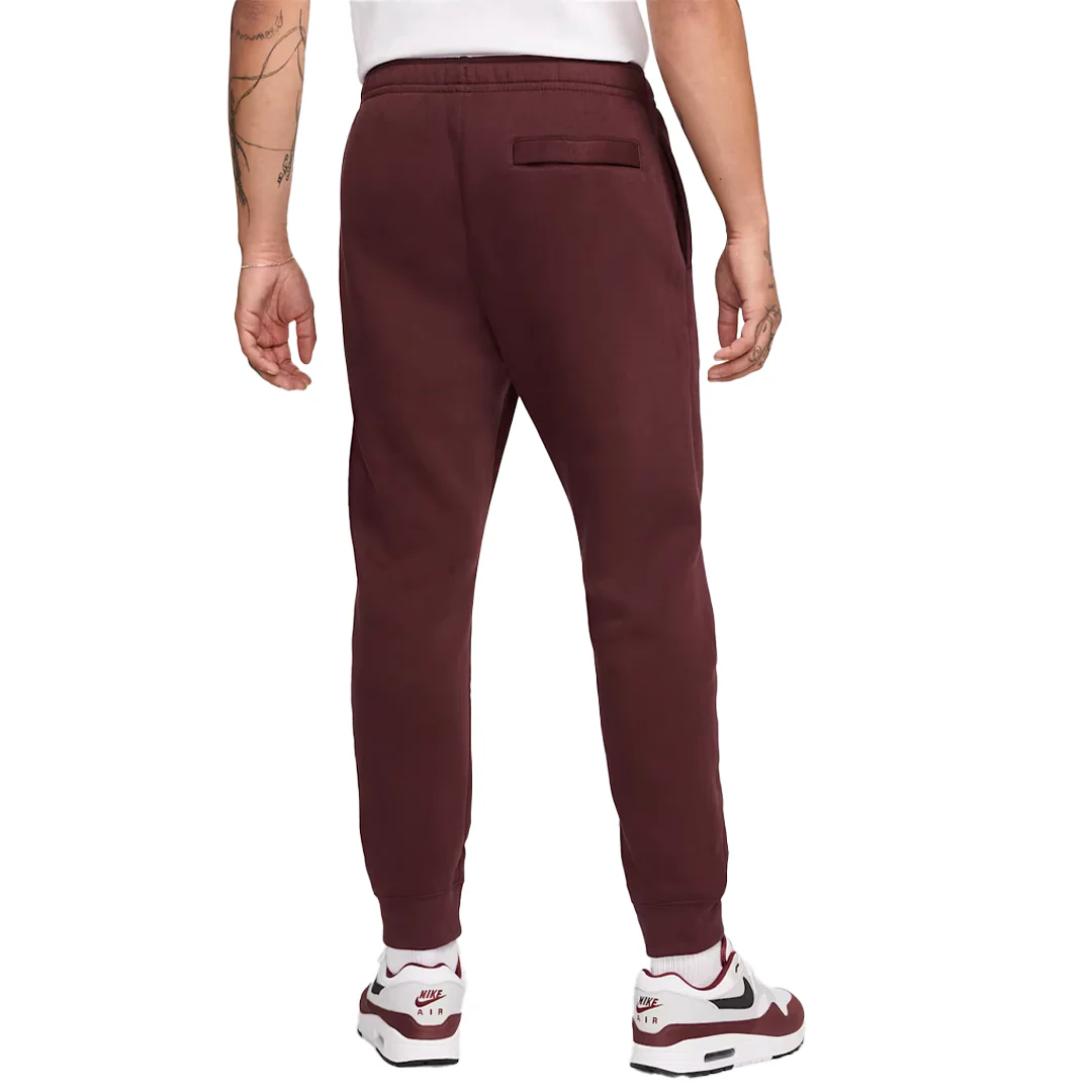 SPORTSWEAR CLUB FLEECE PANTS BURGUNDY - Image 2