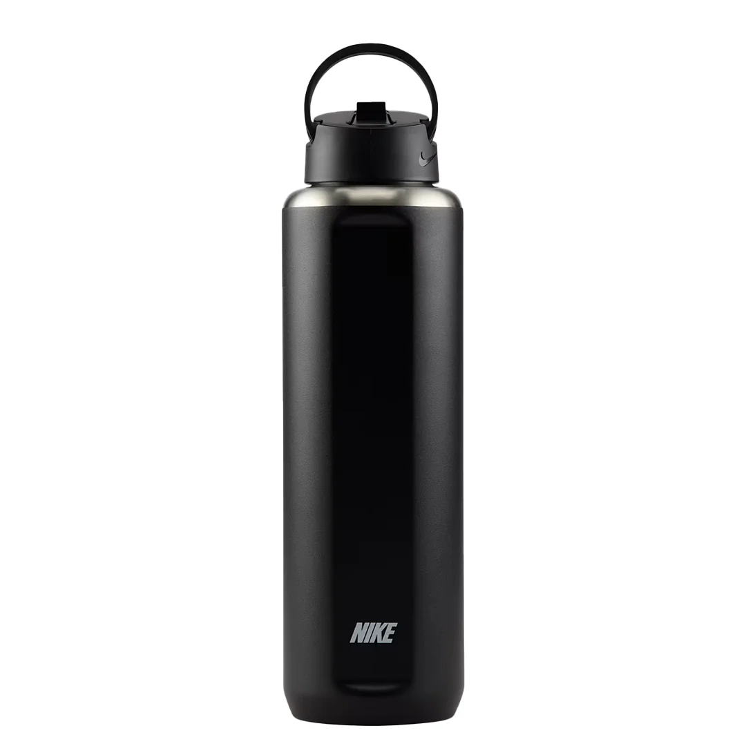 STAINLESS STEEL RECHARGE STRAW BOTTLE 32OZ BLACK