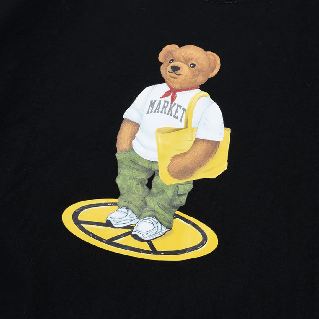 STAND FOR PEACE BEAR T-SHIRT BLACK - Image 2