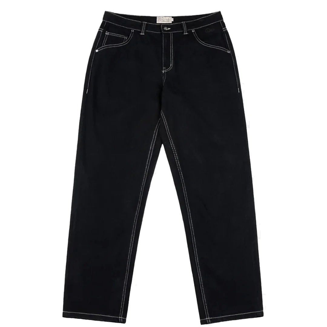 STRAIGHT DENIM PANTS BLACK