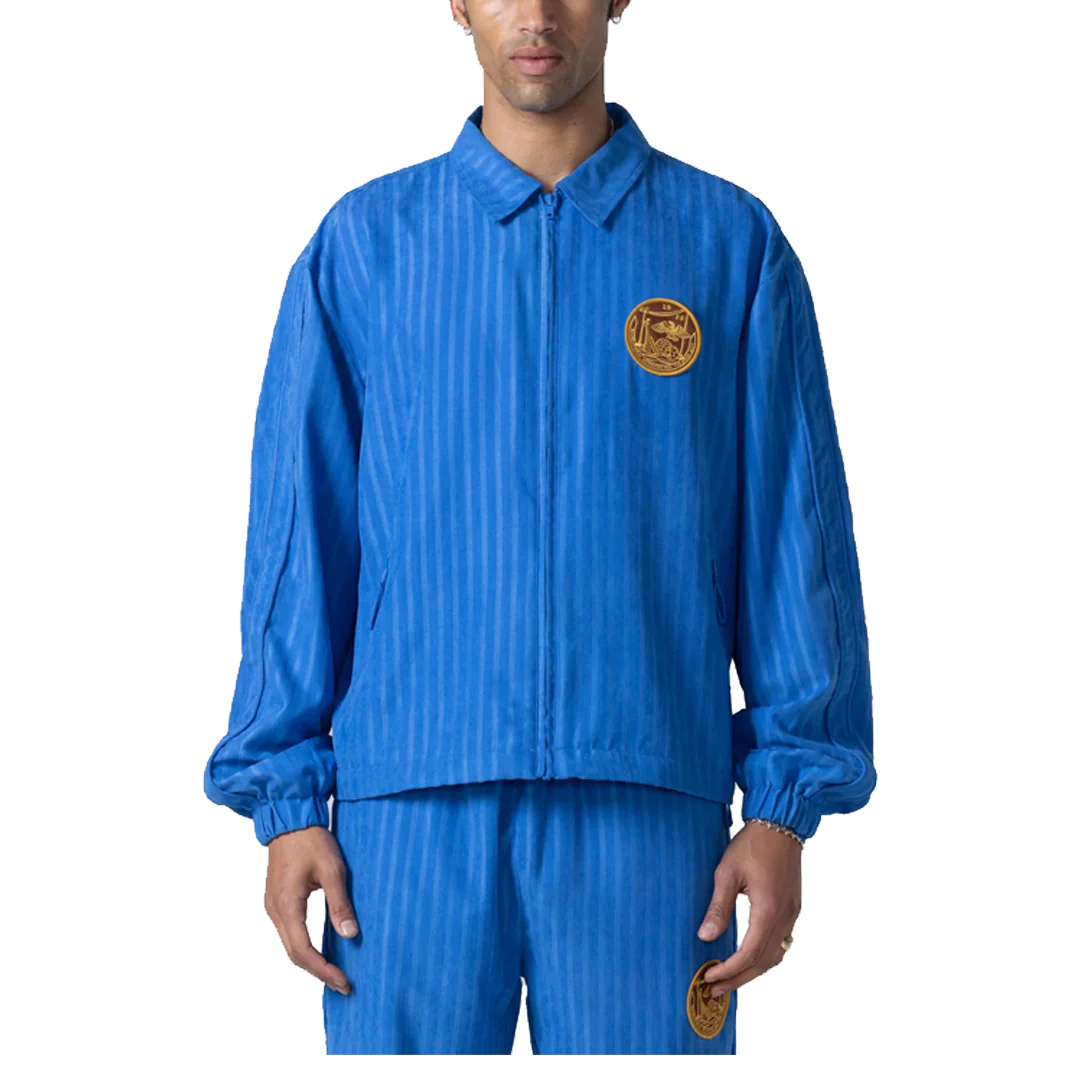 STRIPED ANORAK JACKET BLUE - Image 3