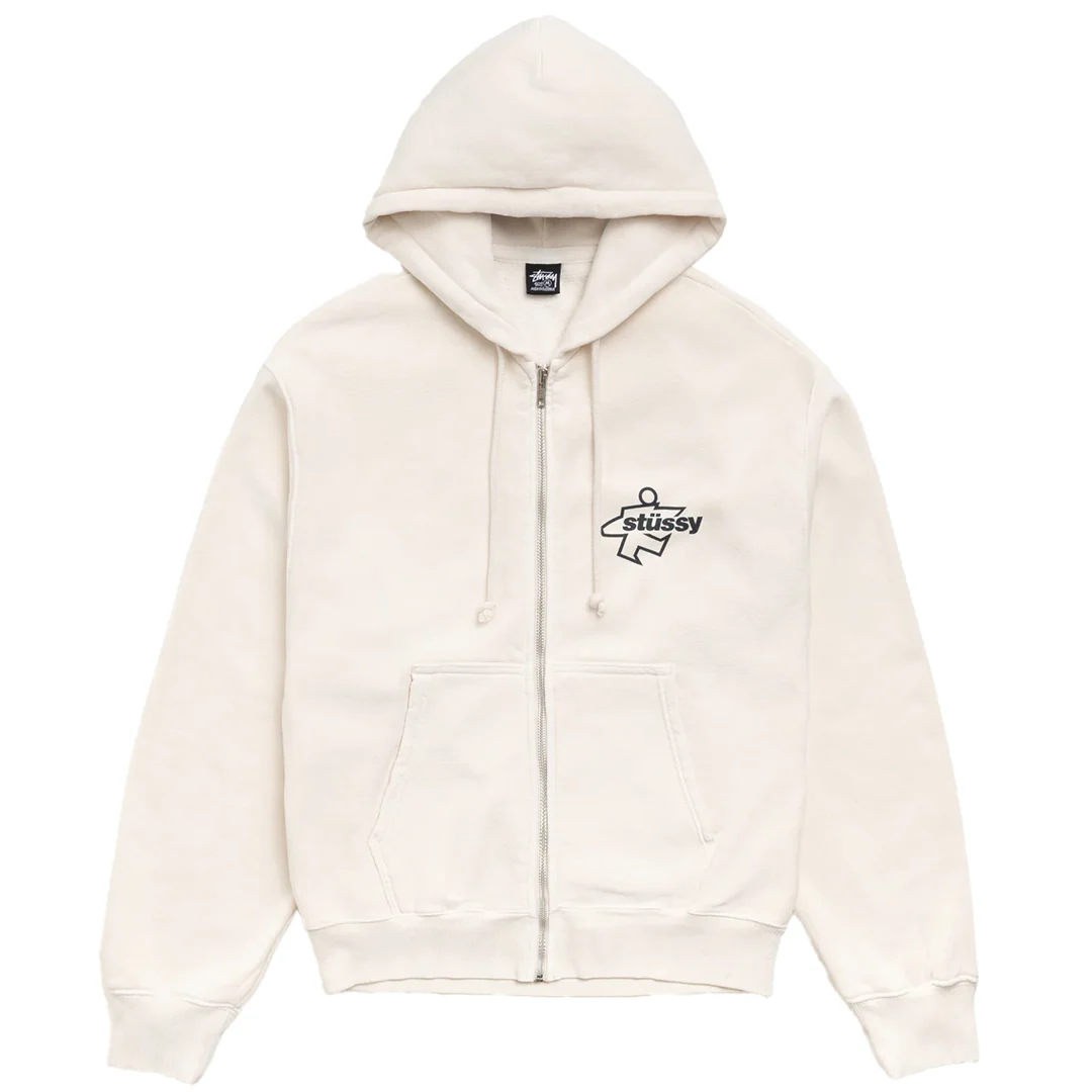SURF SIZE ZIP HOODIE BONE - Image 2
