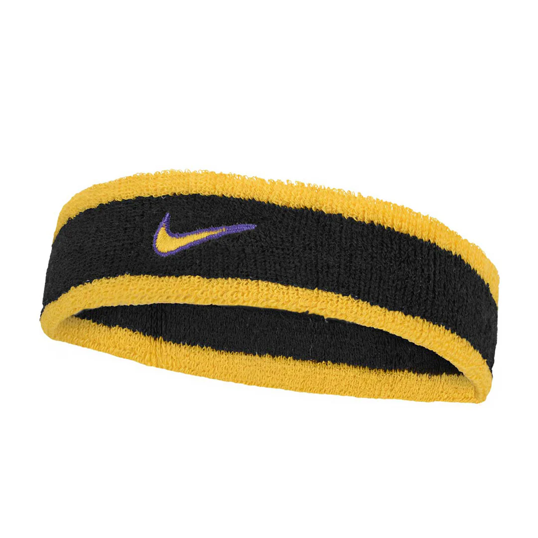 SWOOSH CLASSIC HEADBAND BLACK/PURPLE/GOLD