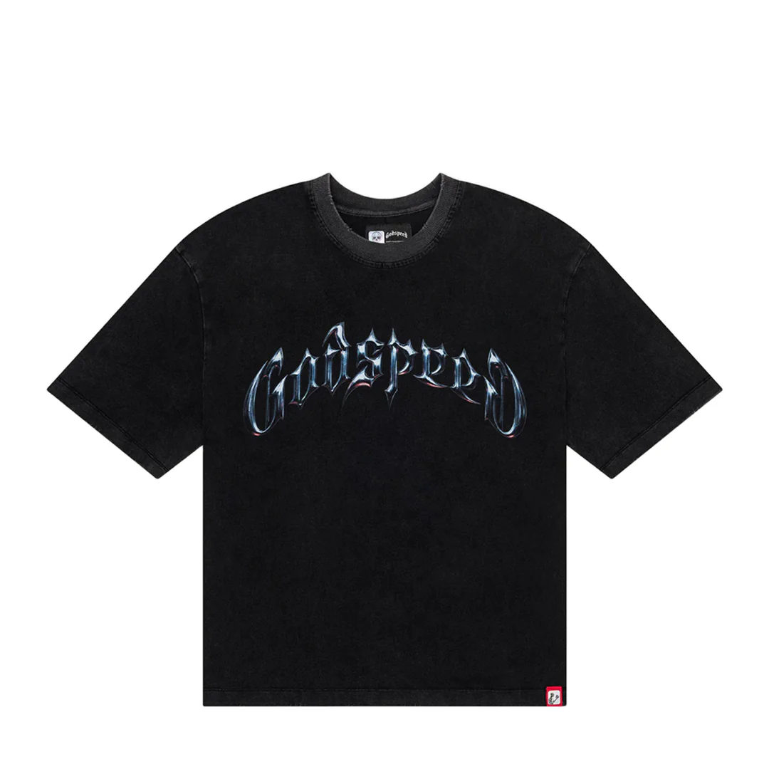 SYMMETRICAL LOGO T-SHIRT BLACKWASH