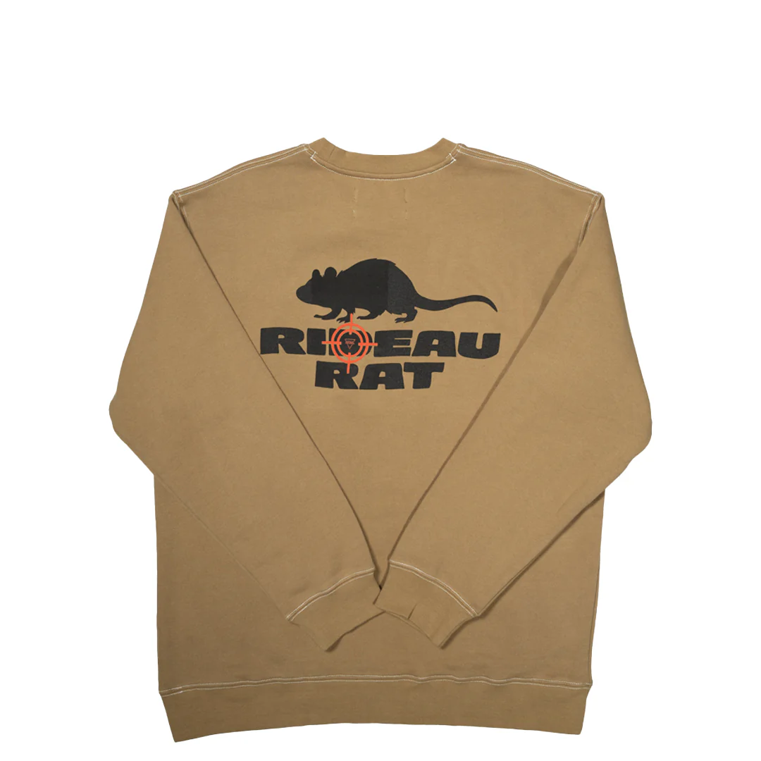 NRML "RIDEAU RAT" CREWNECK DUNE BROWN