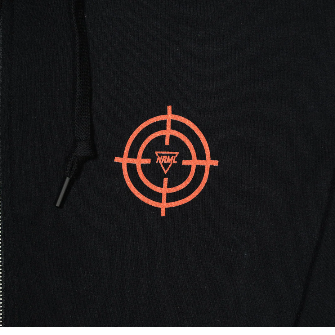 NRML "RIDEAU RAT" FULL-ZIP HOODIE BLACK - Image 2