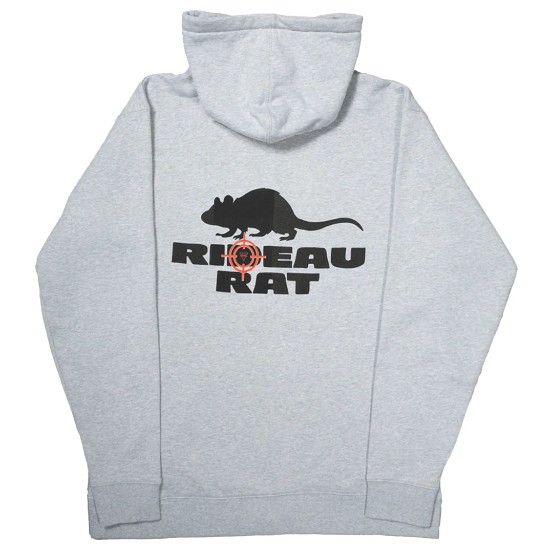 NRML "RIDEAU RAT" FULL-ZIP HOODIE HEATHER GREY