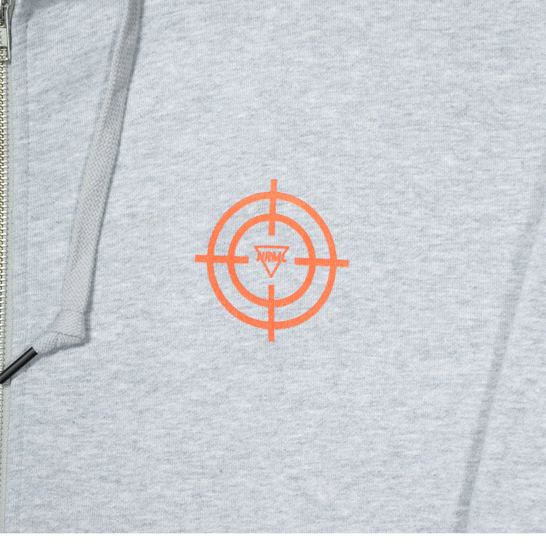 NRML "RIDEAU RAT" FULL-ZIP HOODIE HEATHER GREY - Image 2