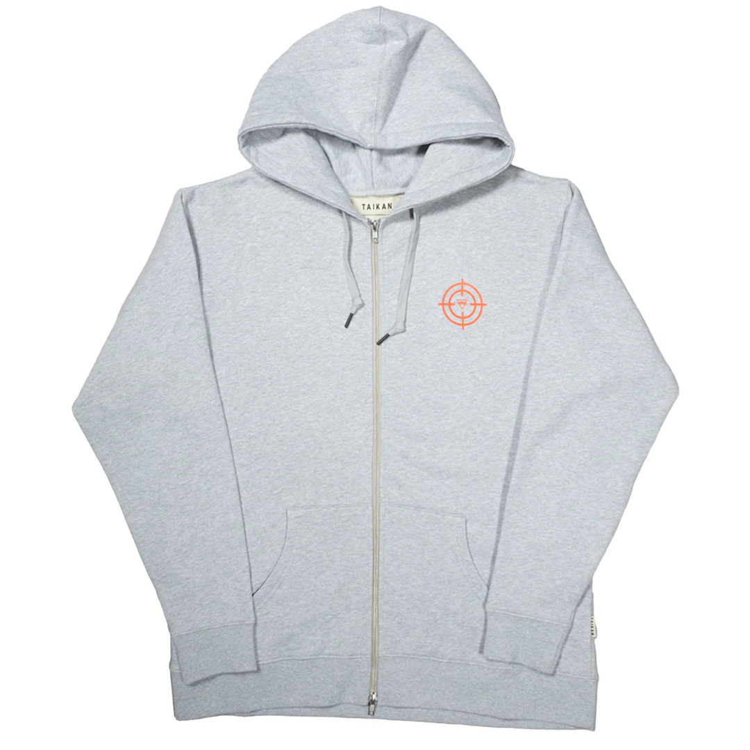 NRML "RIDEAU RAT" FULL-ZIP HOODIE HEATHER GREY - Image 3