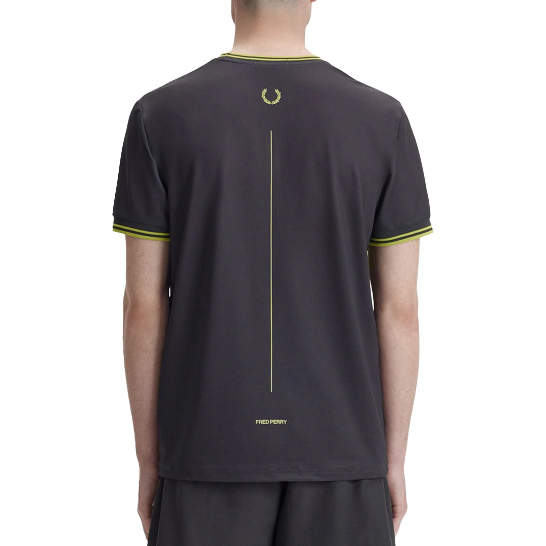 TENNIS PRINTED T-SHIRT ANCHOR GREY - Image 2