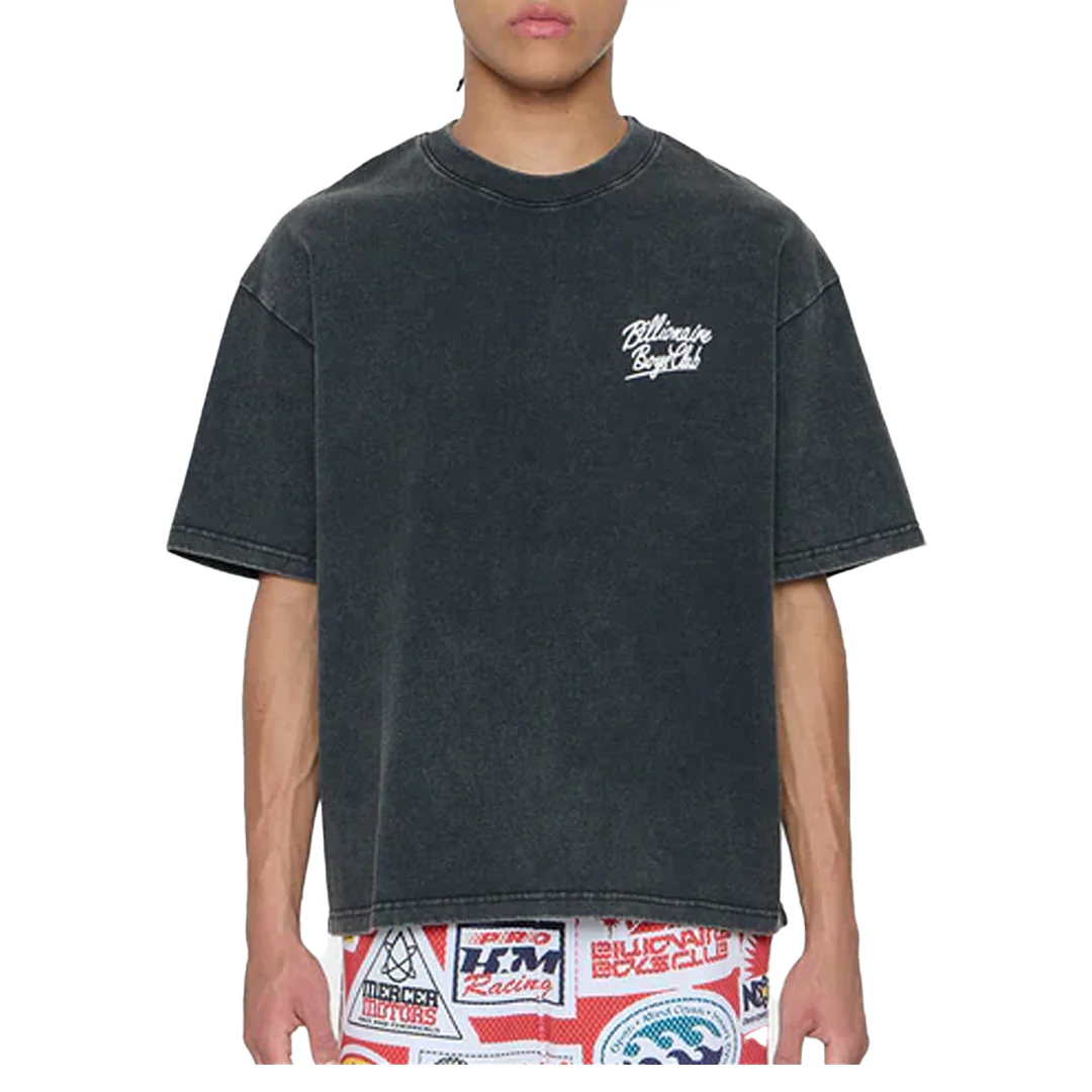 THE ABYSS SHORT SLEEVE KNIT BLACK BOXY FIT - Image 4