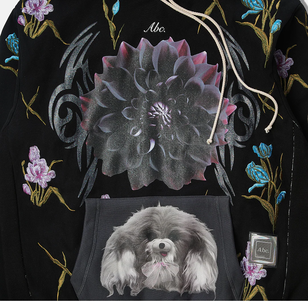 THE FAMILY HOODED SWEATSHIRT BLACK - Image 2