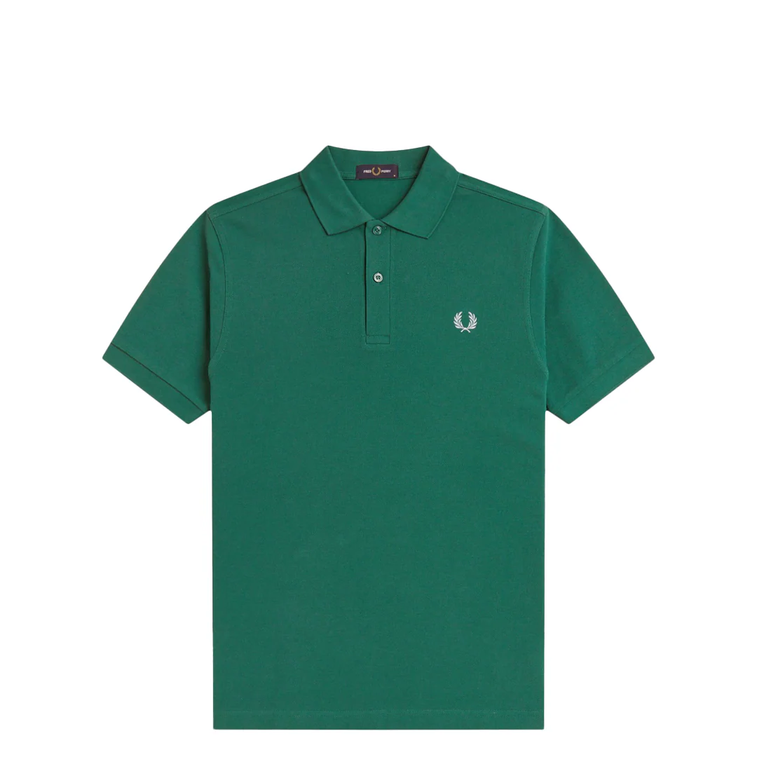 THE FRED PERRY SHIRT SPORT GREEN & LIGHT ICE - Image 2