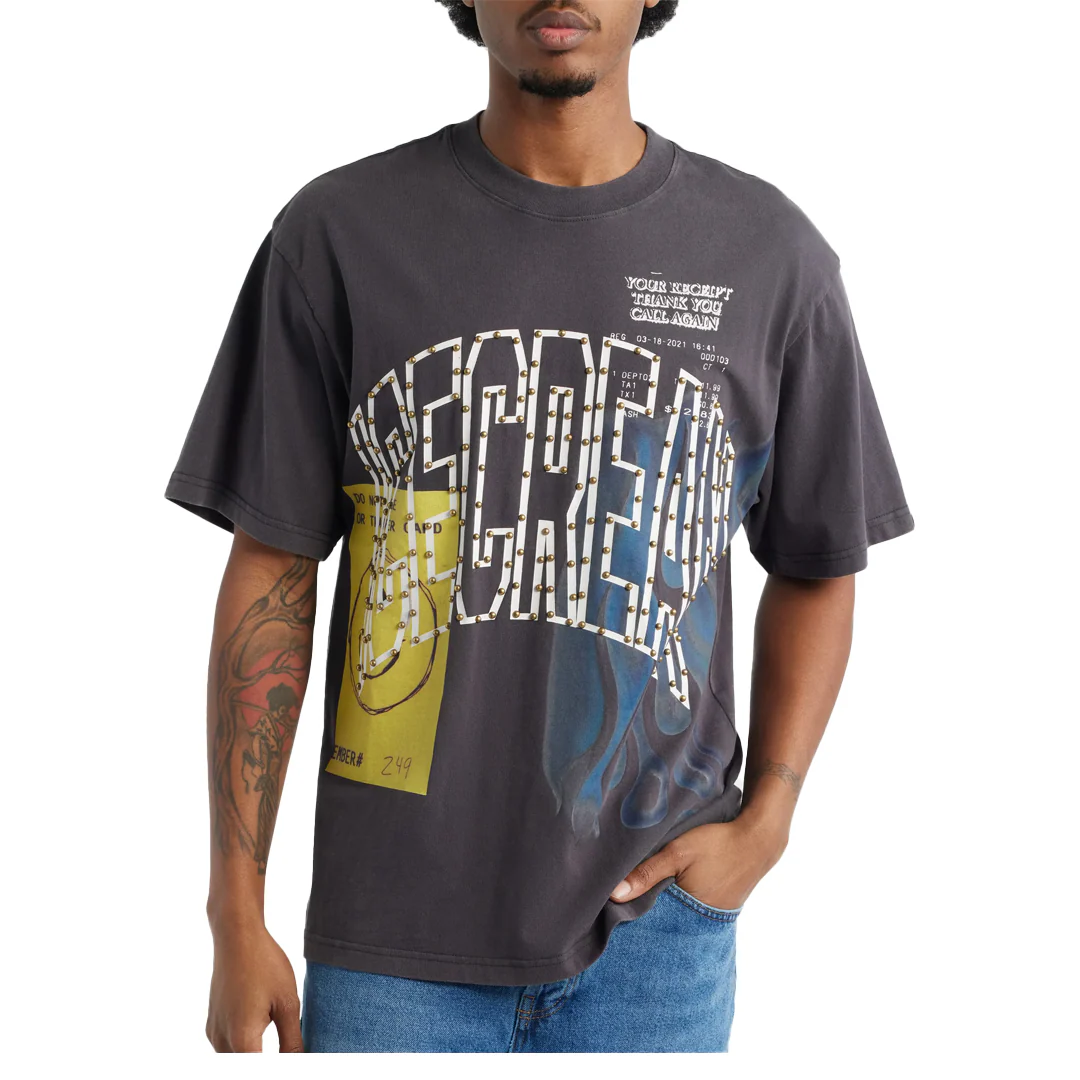 THE HILL SHORT SLEEVE KNIT OVERSIZED BLACK - Image 3