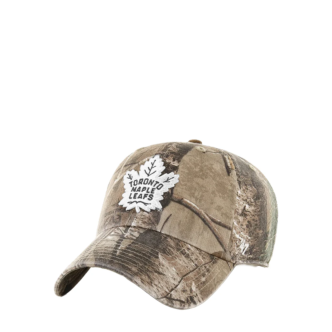 TORONTO MAPLE LEAFS 9FORTY REALTREE KHAKI ADJUSTABLE A-FRAME CAP