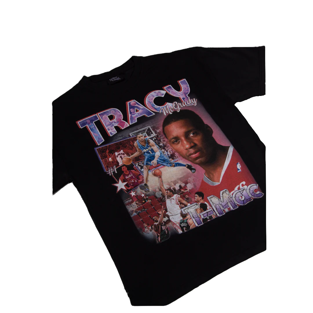 TRACY MCGRADY VINTAGE TEE BLACK - Image 2