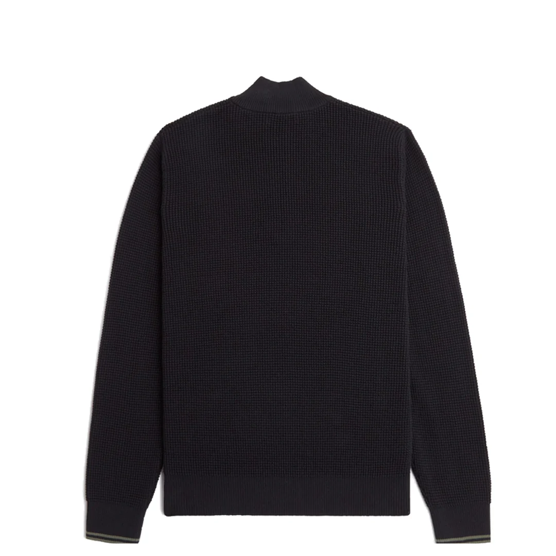 WAFFLE STITCH HALF ZIP - Image 2