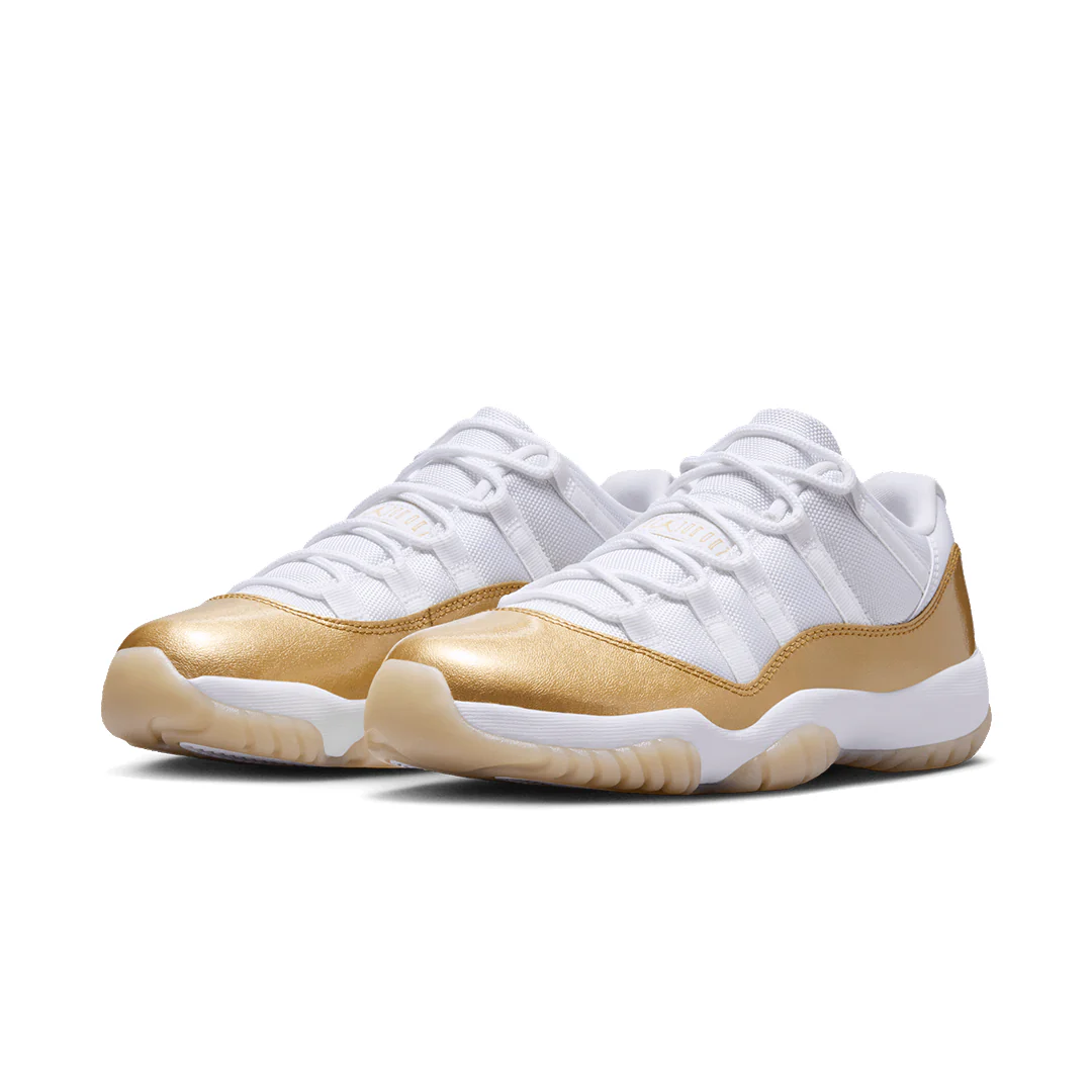 WOMEN'S AIR JORDAN 11 RETRO LOW WHITE / METALLIC GOLD "MOTHER'S DAY" - Image 2