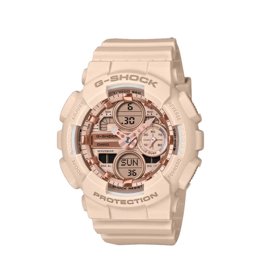 WOMEN'S ANALOG-DIGITAL PINK & GOLD GMA-S140PG-4A