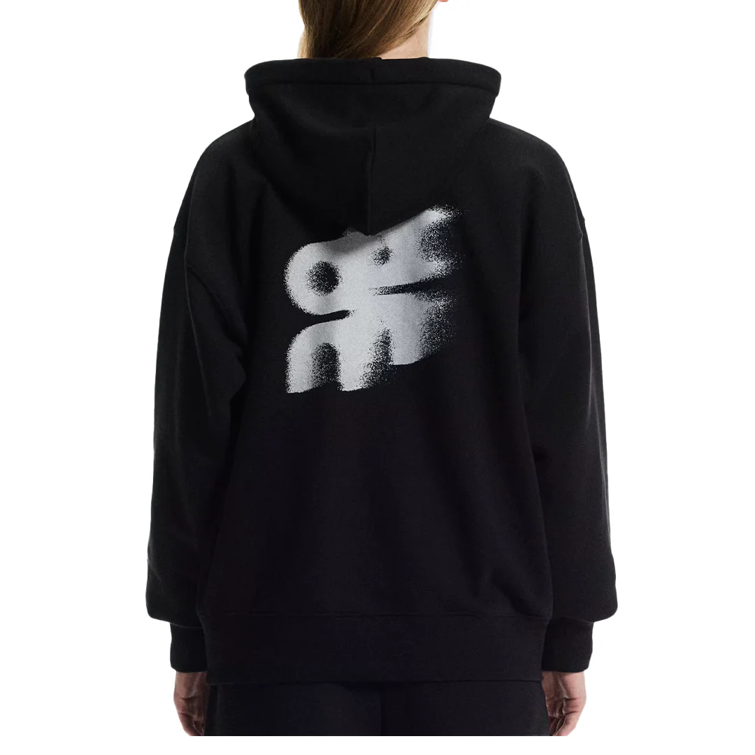 WOMEN'S CLUB HOODIE BLACK - Image 2