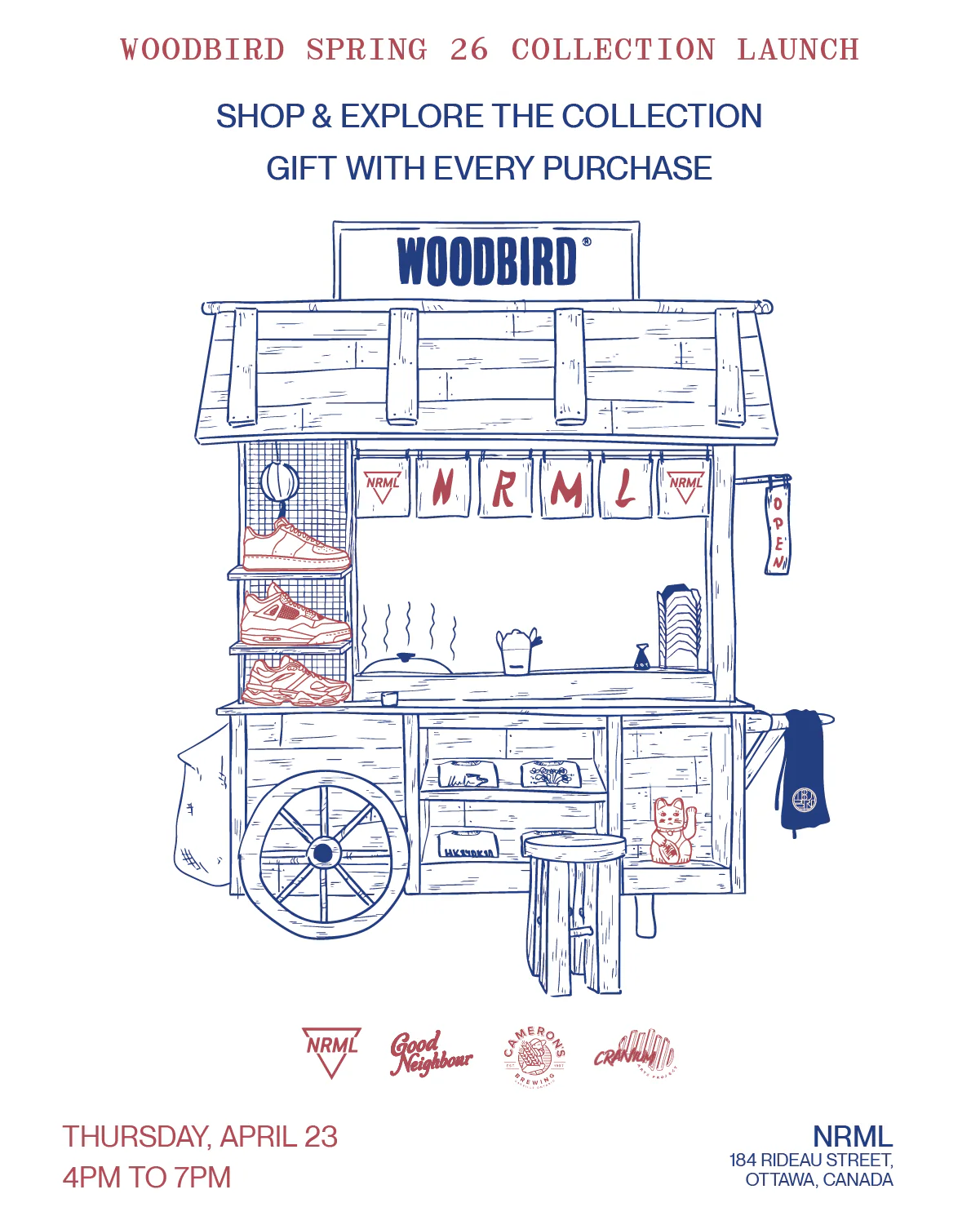 LIMITED EDITION WOODBIRD X NRML "FOOD TRUCK " T-SHIRT BLACK - Image 3