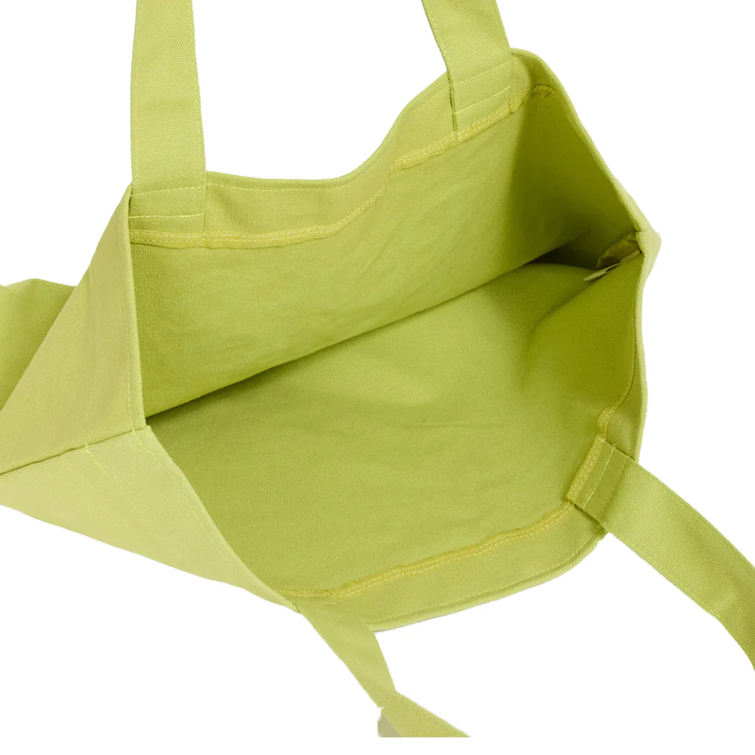 WORDMARK DISTRESSED TOTE BAG MATCHA - Image 2