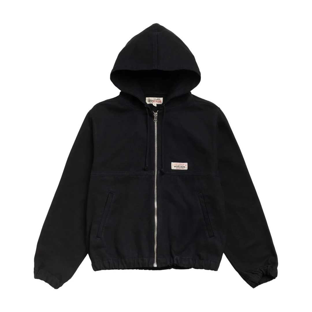 WORK JACKET UNLINED CANVAS BLACK