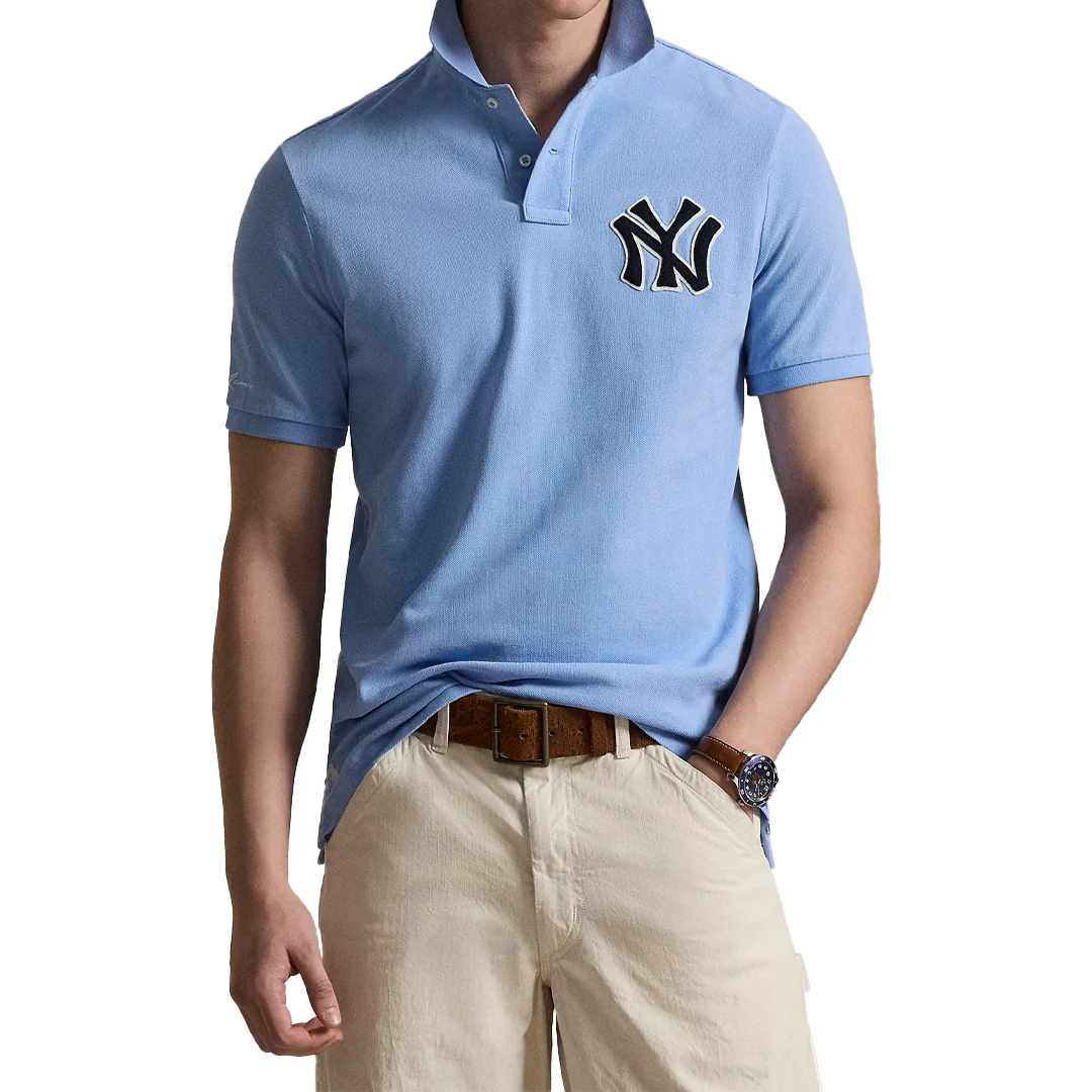 YANKEES POLO SHIRT BLUE LAGOON - Image 2